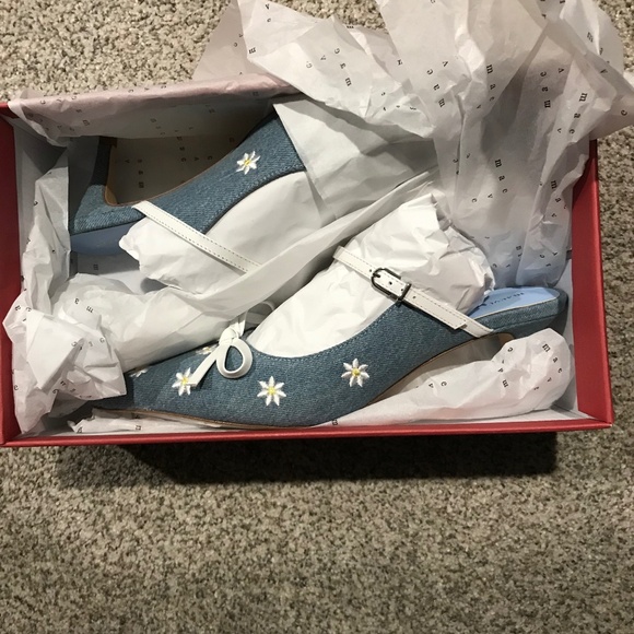 Maeve Bow Mule Kitten Heels - Picture 3 of 4